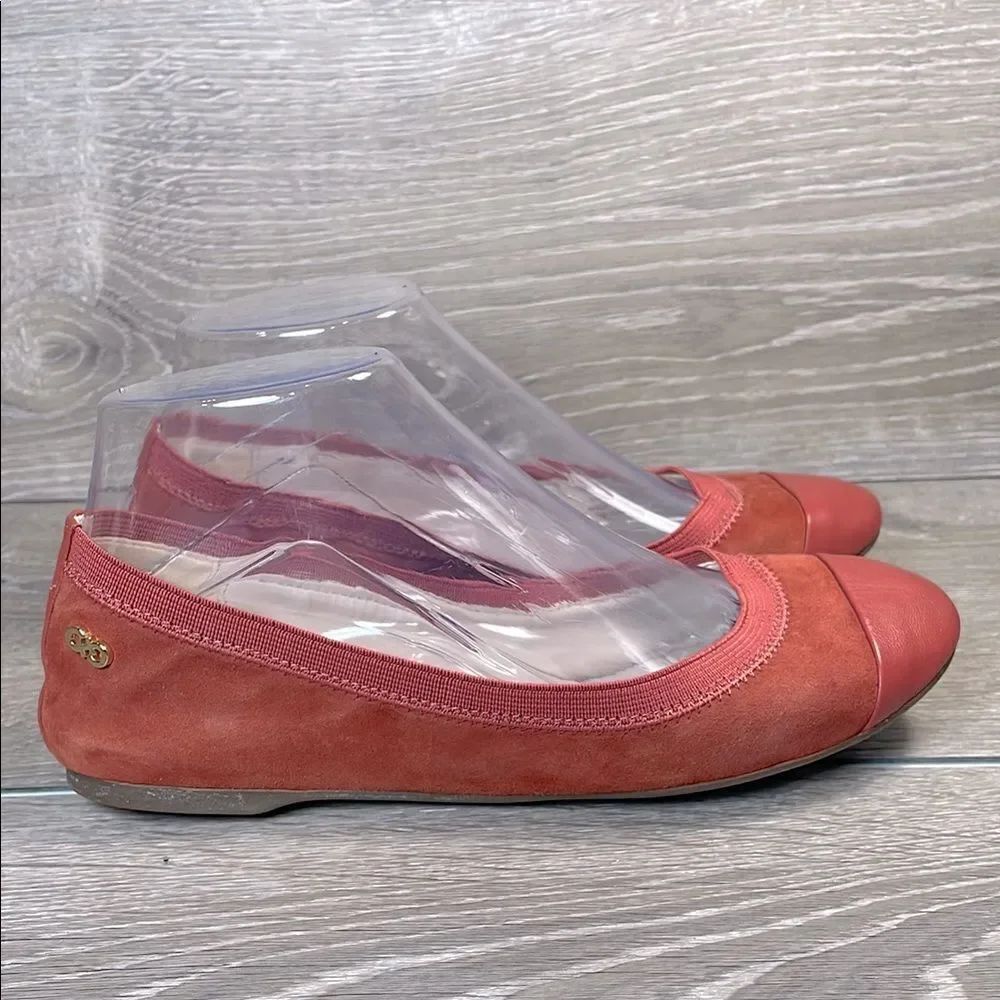 Cole Haan Elbridge Tandoori Spice Leather Women's Sz 6.5B Slip On Ballet Flats